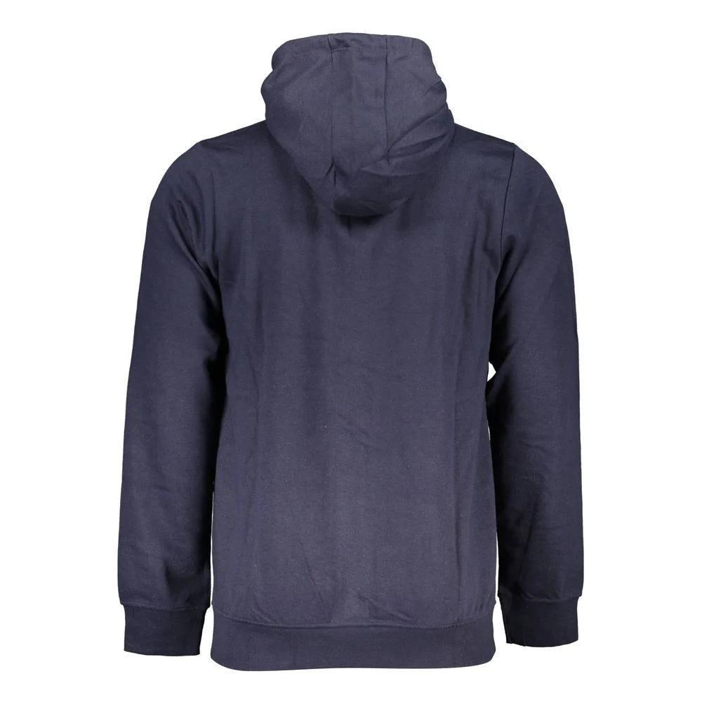 Gianmarco Venturi Blue Cotton Sweatshirt - Hoodies