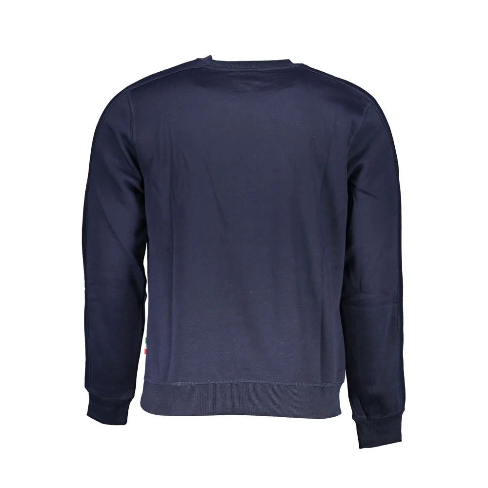 Gianmarco Venturi Blue Cotton Sweatshirt - Sweatshirts