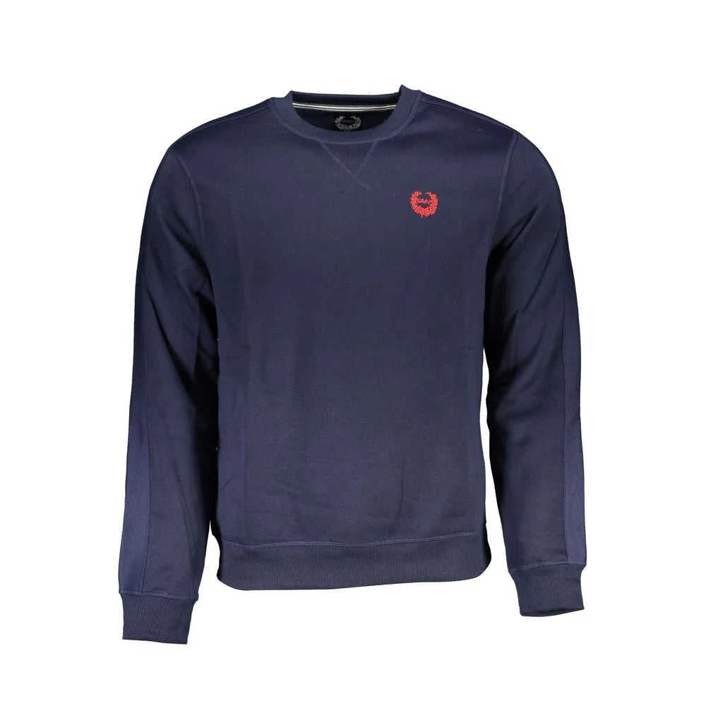 Gianmarco Venturi Blue Cotton Sweatshirt - Sweatshirts