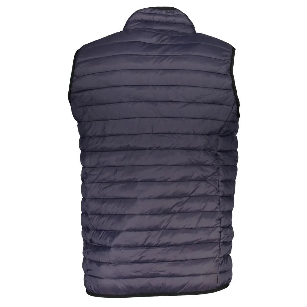 Gianmarco Venturi Blue Polyamide Sleveless Jacket - Vests