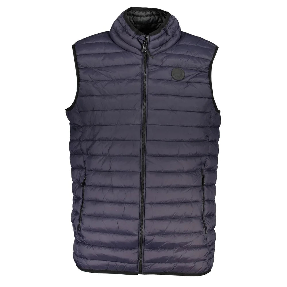 Gianmarco Venturi Blue Polyamide Sleveless Jacket - Vests