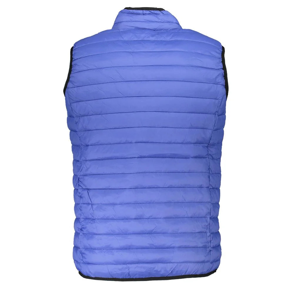 Gianmarco Venturi Blue Polyamide Sleveless Jacket - Vests