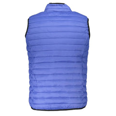 Gianmarco Venturi Blue Polyamide Sleveless Jacket - Vests
