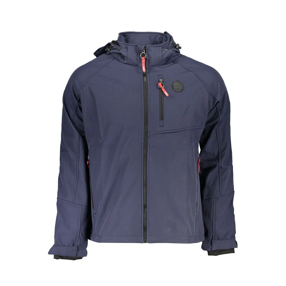 Gianmarco Venturi Blue Polyester Jackets & Coat - Sport Jackets
