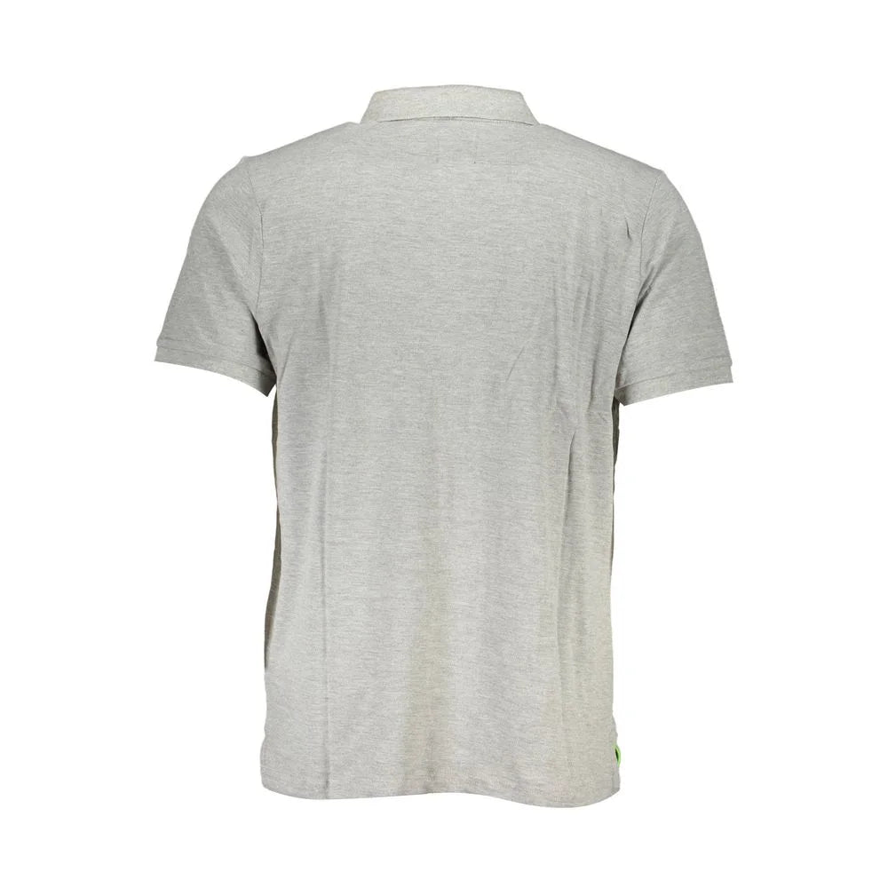 Gianmarco Venturi Gray Cotton Polo Shirt - M - Polos