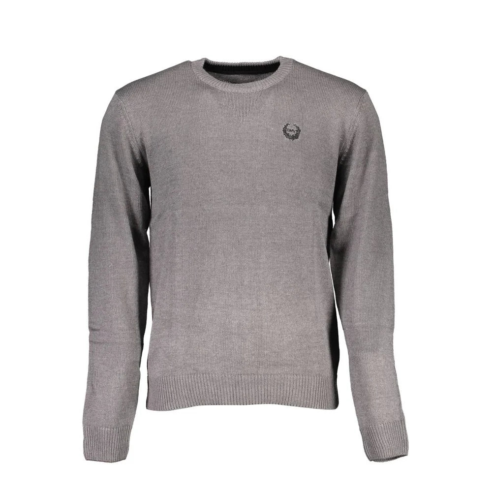 Gianmarco Venturi Gray Cotton Sweater - Sweaters