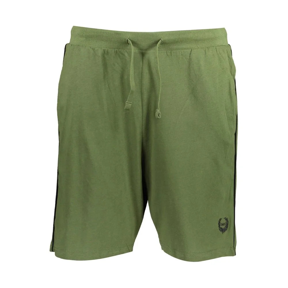 Gianmarco Venturi Green Cotton Pant - Jogger Shorts