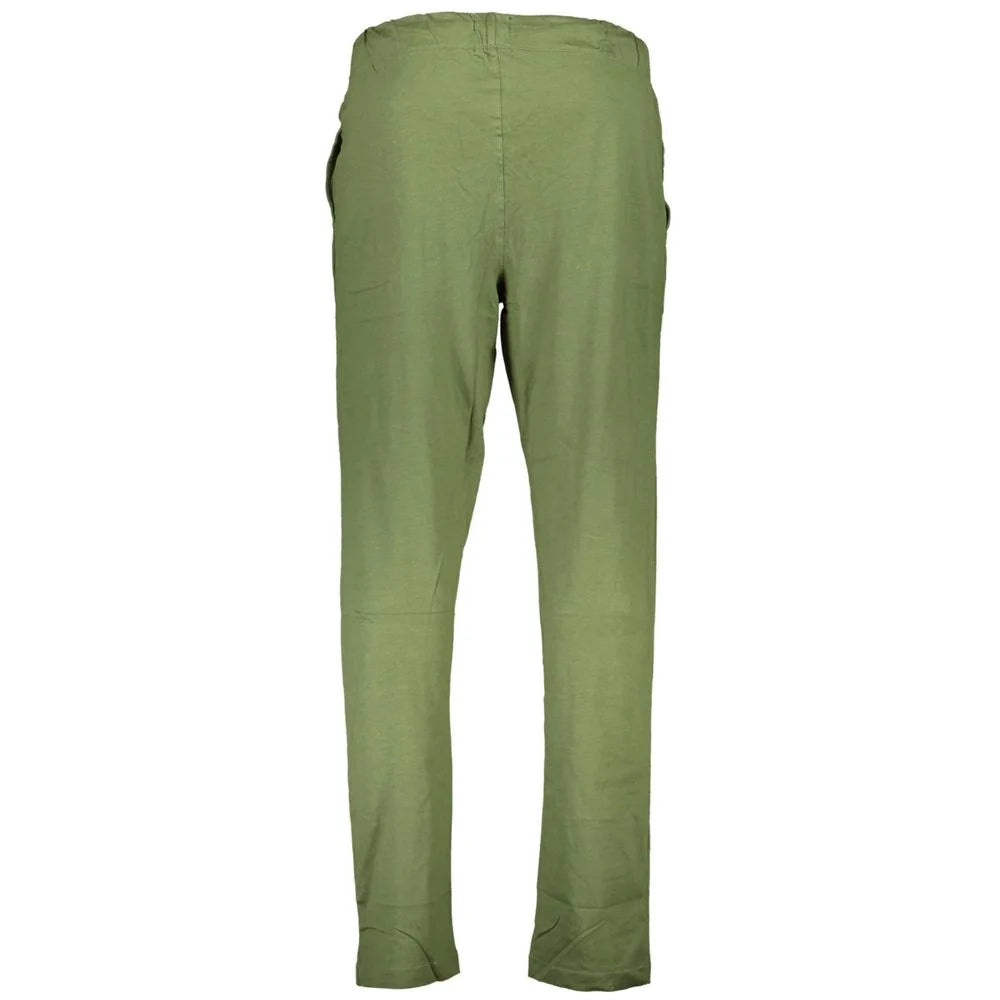 Gianmarco Venturi Green Cotton Pant - Training Pants