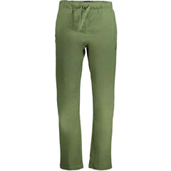 Gianmarco Venturi Green Cotton Pant - XL - Training Pants