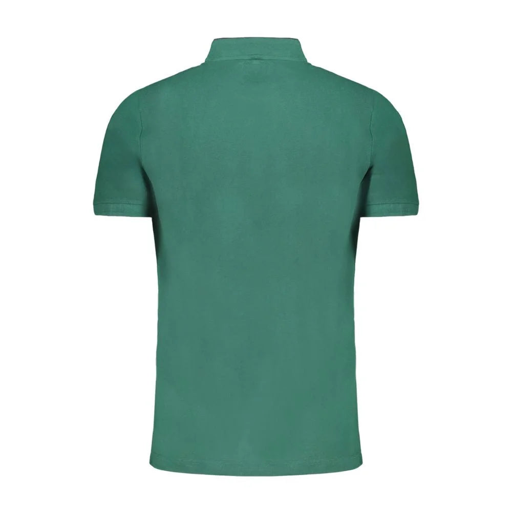 Gianmarco Venturi Green Cotton Polo Shirt - Polos