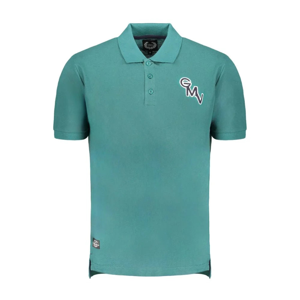 Gianmarco Venturi Green Cotton Polo Shirt - Polos