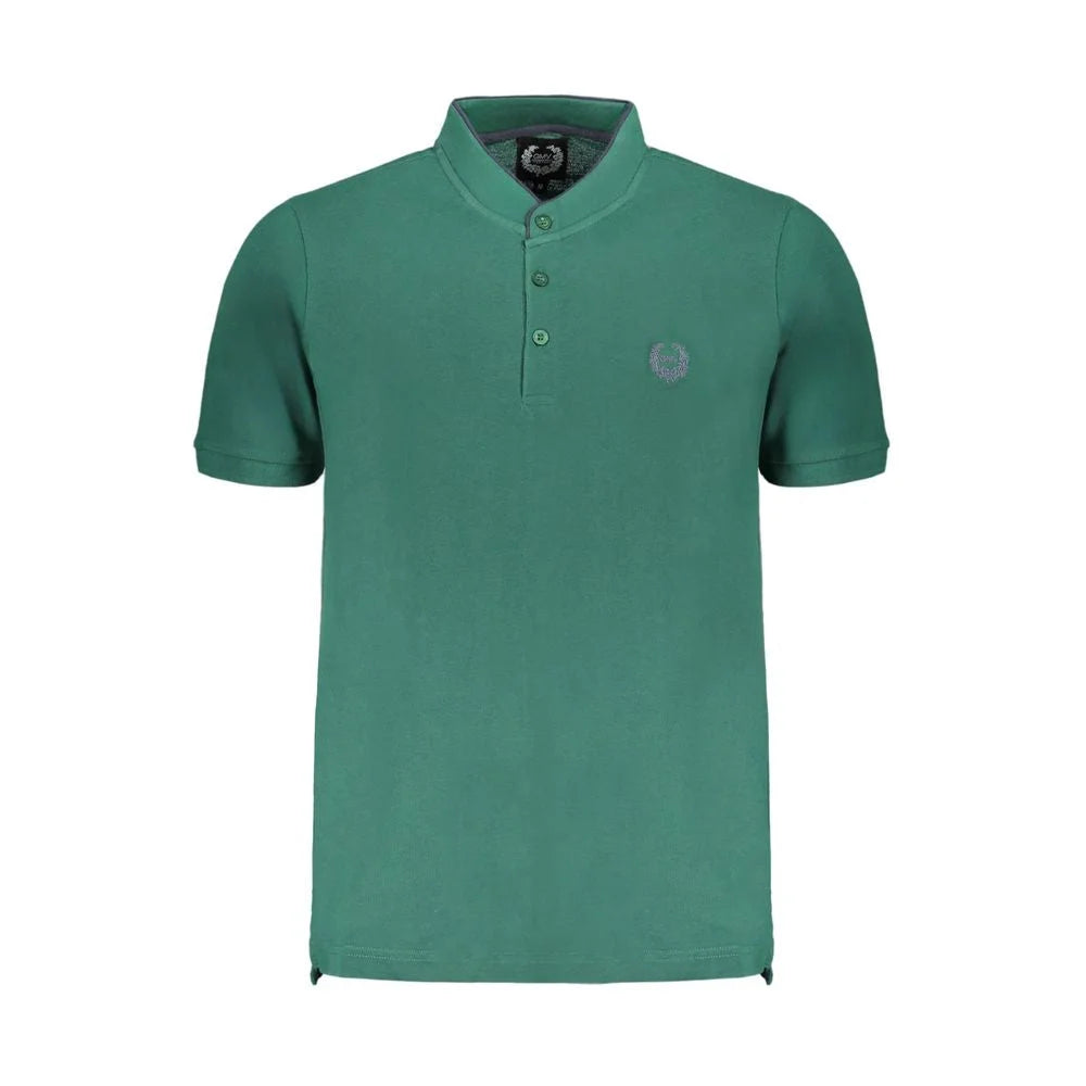 Gianmarco Venturi Green Cotton Polo Shirt - Polos