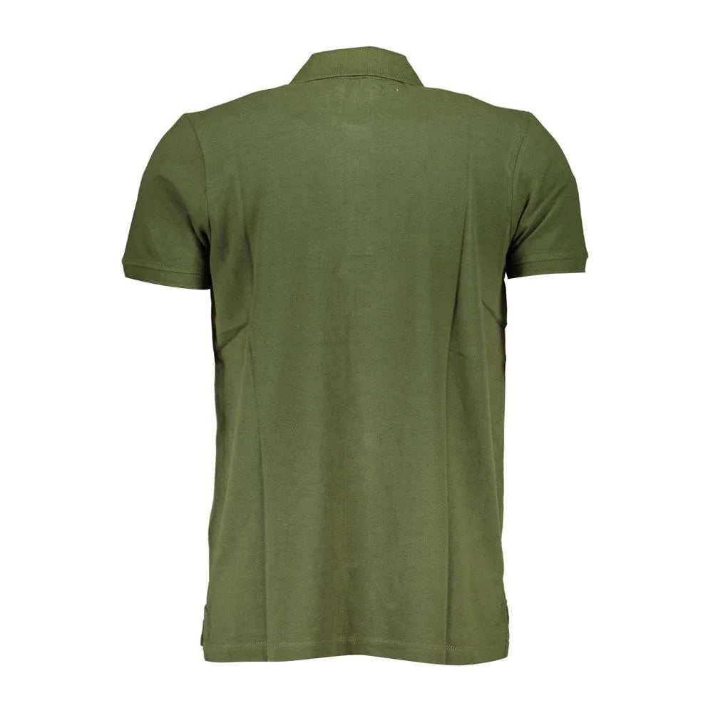 Gianmarco Venturi Green Cotton Polo Shirt - Polos