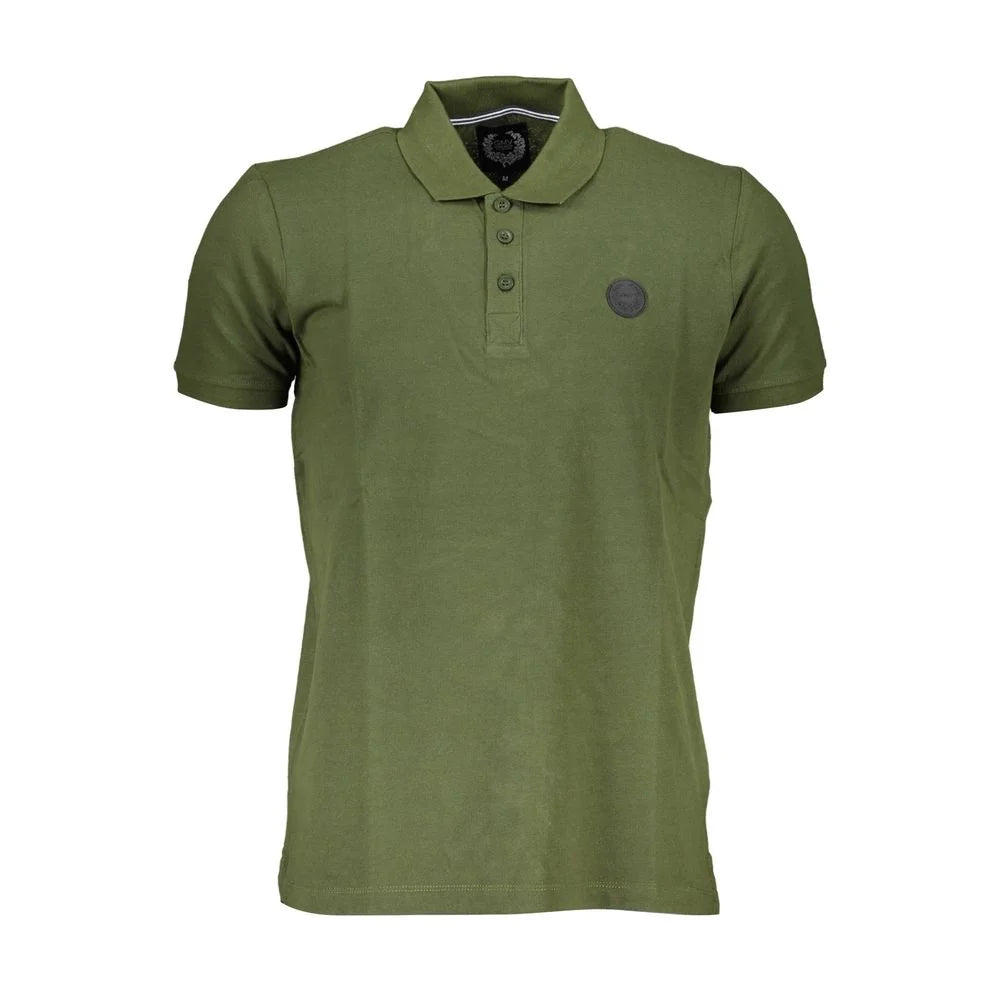 Gianmarco Venturi Green Cotton Polo Shirt - Polos