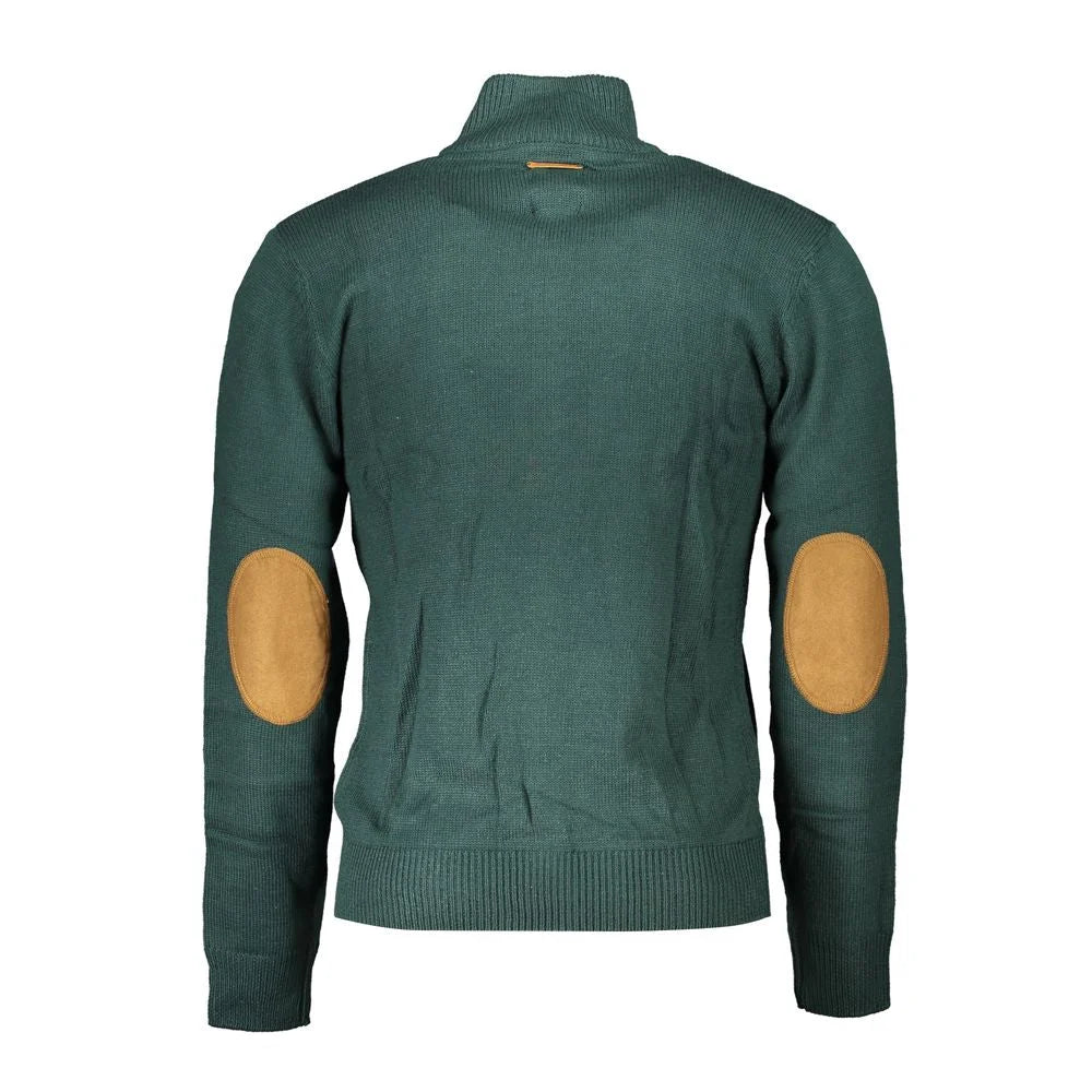 Gianmarco Venturi Green Cotton Sweater - Cardigans