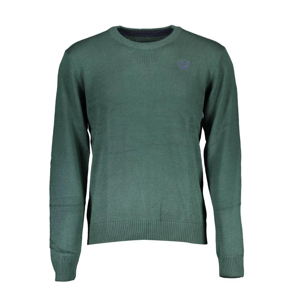 Gianmarco Venturi Green Cotton Sweater - Sweaters