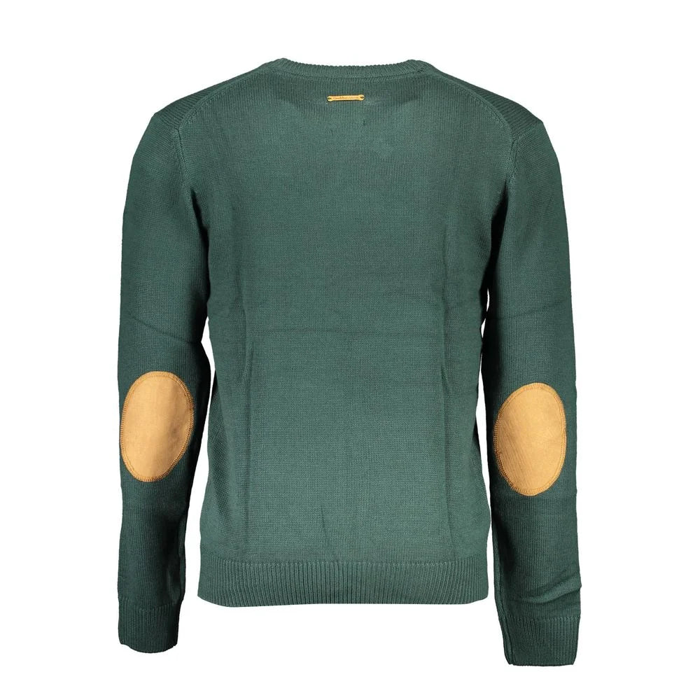 Gianmarco Venturi Green Cotton Sweater - Sweaters