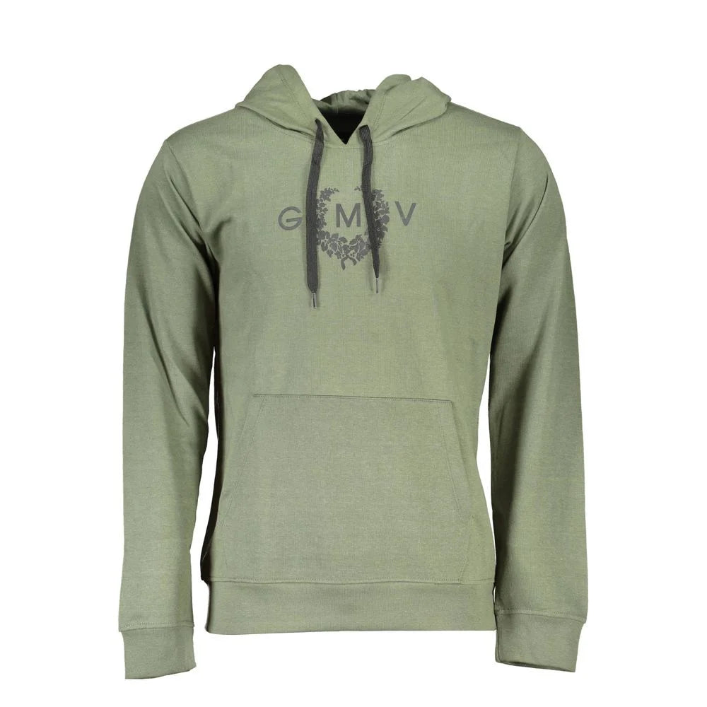 Gianmarco Venturi Green Cotton Sweatshirt - Hoodies