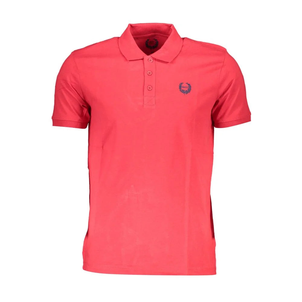 Gianmarco Venturi Red Cotton Polo Shirt