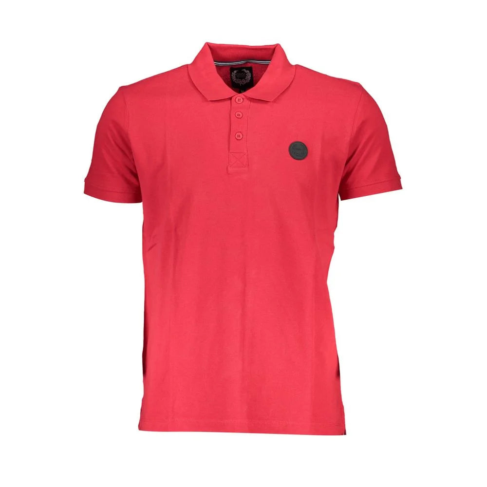Gianmarco Venturi Red Cotton Polo Shirt