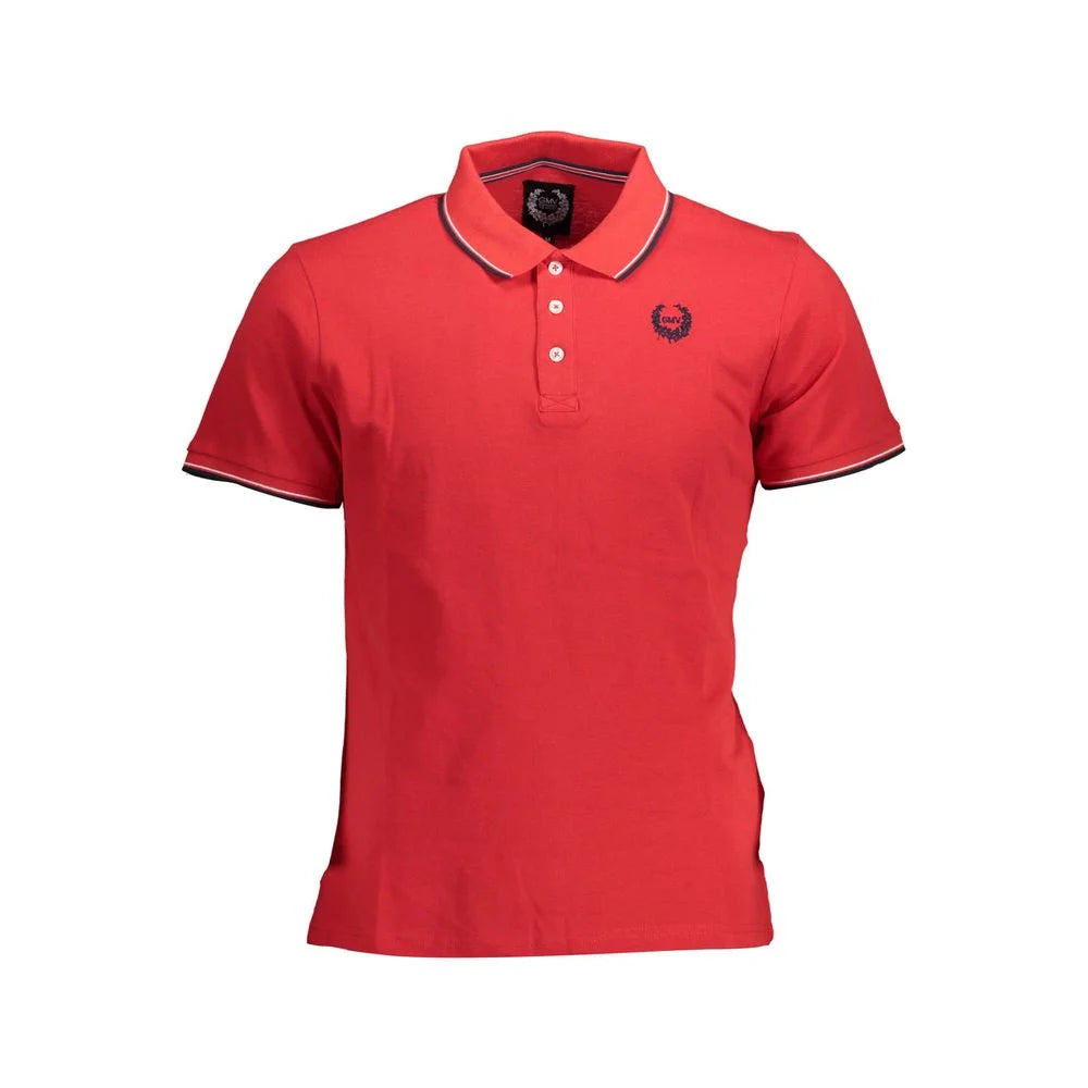 Gianmarco Venturi Red Cotton Polo Shirt - M
