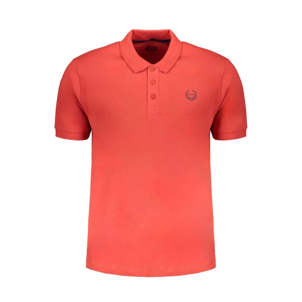 Gianmarco Venturi Red Cotton Polo Shirt - Polos