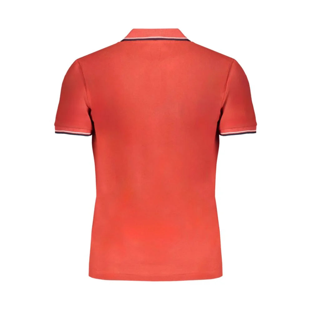 Gianmarco Venturi Red Cotton Polo Shirt - Polos