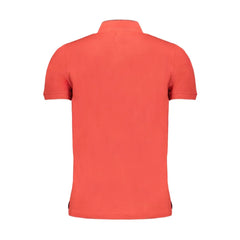 Gianmarco Venturi Red Cotton Polo Shirt - Polos