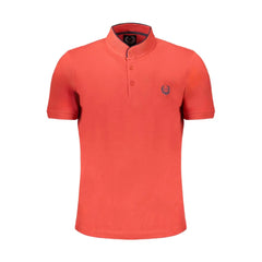 Gianmarco Venturi Red Cotton Polo Shirt - Polos