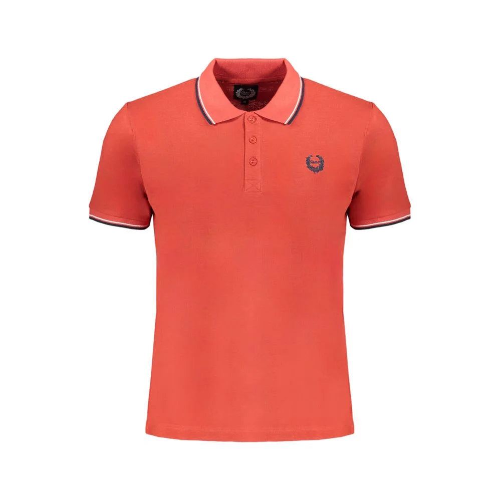 Gianmarco Venturi Red Cotton Polo Shirt - Polos
