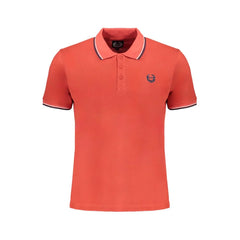 Gianmarco Venturi Red Cotton Polo Shirt - Polos