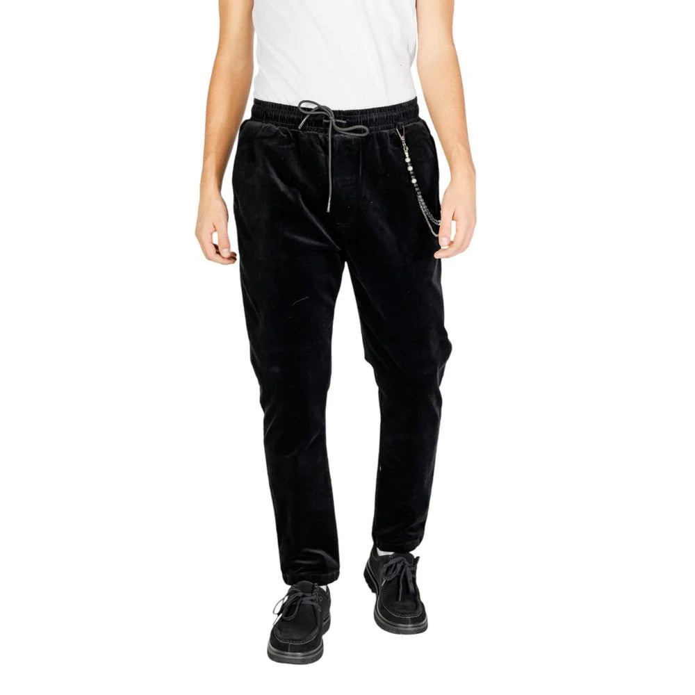 Gianni Lupo Black Cotton Pant