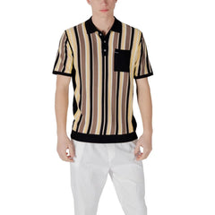 Gianni Lupo Black Viscose Polo Shirt - IT48 | L