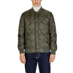 Gianni Lupo Green Polyamide Jackets & Coat