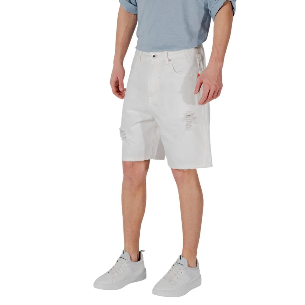 Gianni Lupo White Cotton Bermuda - IT50 | L