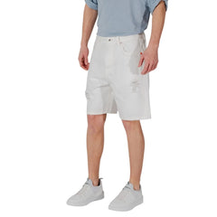 Gianni Lupo White Cotton Bermuda - IT50 | L