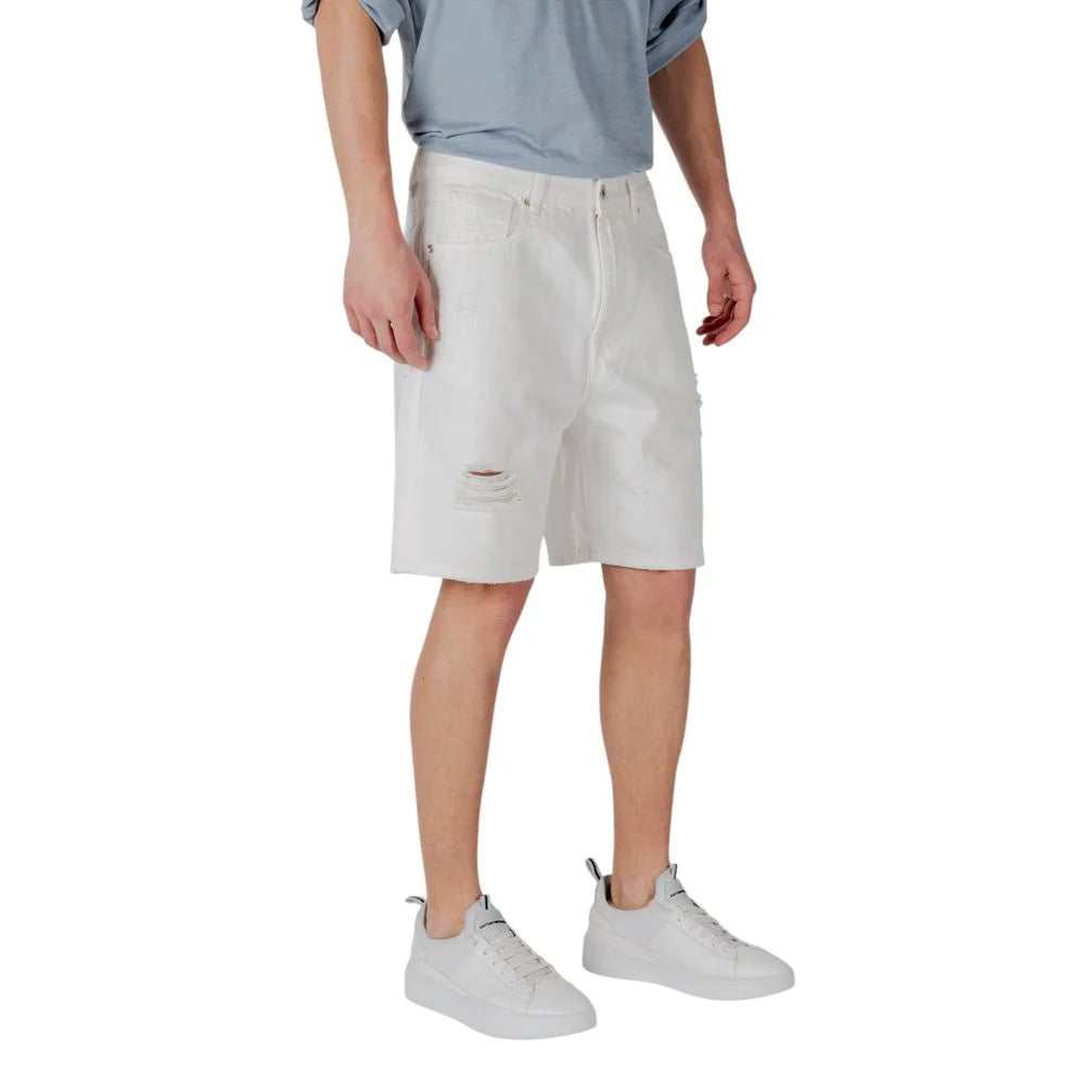 Gianni Lupo White Cotton Bermuda - IT50 | L