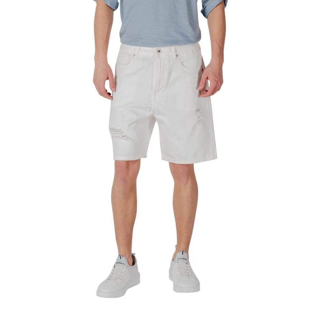 Gianni Lupo White Cotton Bermuda - IT50 | L