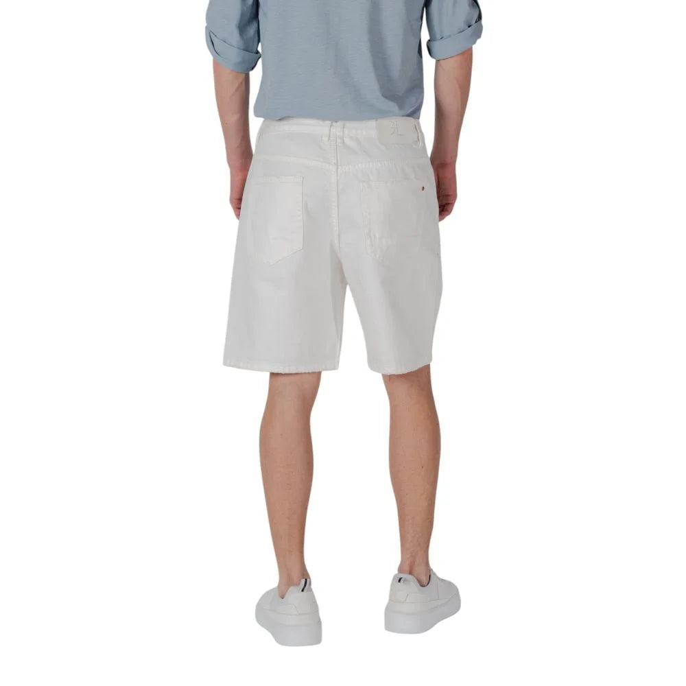Gianni Lupo White Cotton Bermuda - IT50 | L