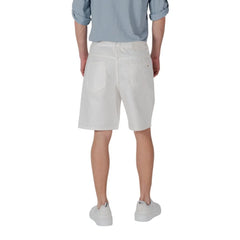 Gianni Lupo White Cotton Bermuda - IT50 | L