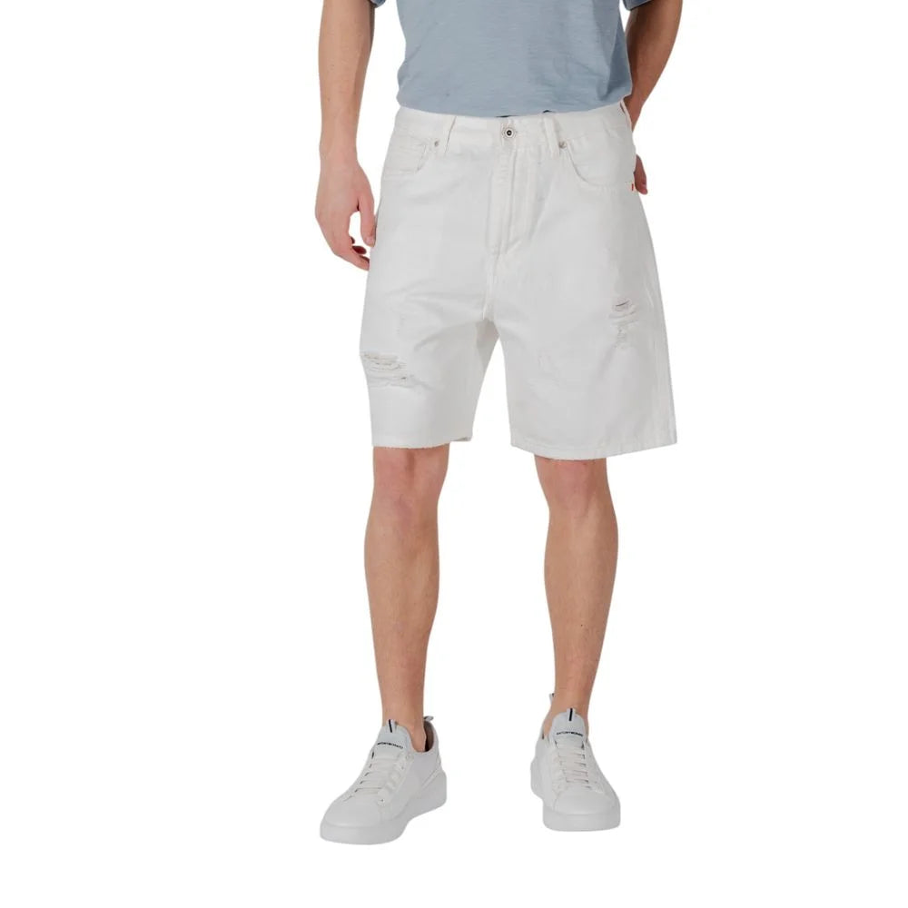 Gianni Lupo White Cotton Bermuda - IT50 | L