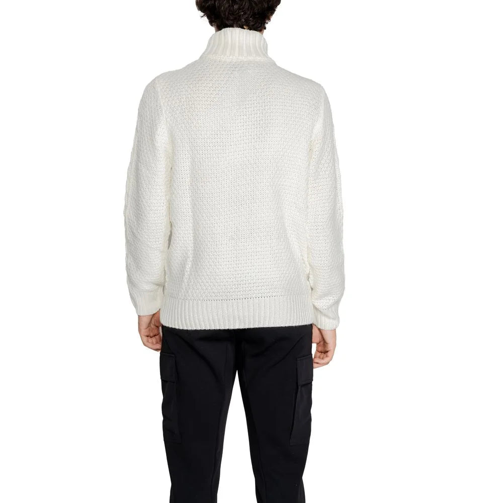 Gianni Lupo White Polyester Sweater - IT52 | XL