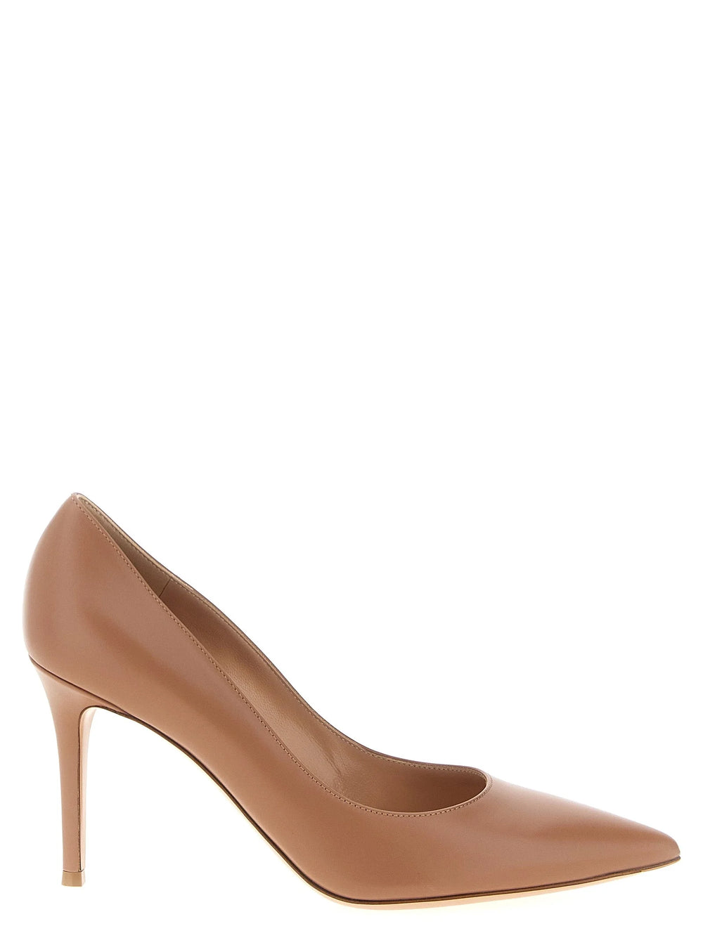 Gianvito Rossi Beige Calfskin High Heel Pumps