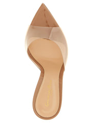 Gianvito Rossi Beige Plastic Stiletto Heel Sandals - EU42/US12