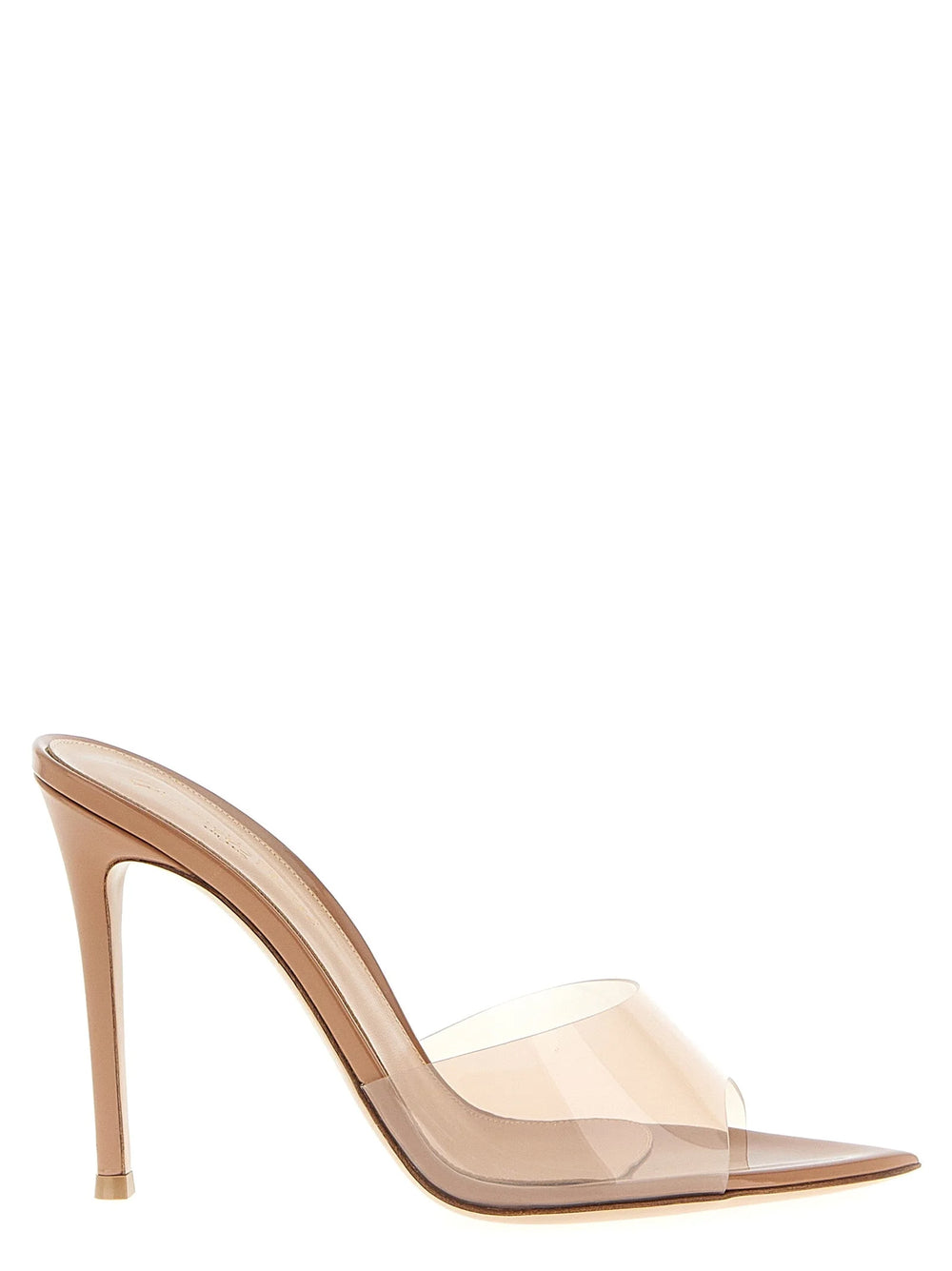 Gianvito Rossi Beige Plastic Stiletto Heel Sandals - EU42/US12