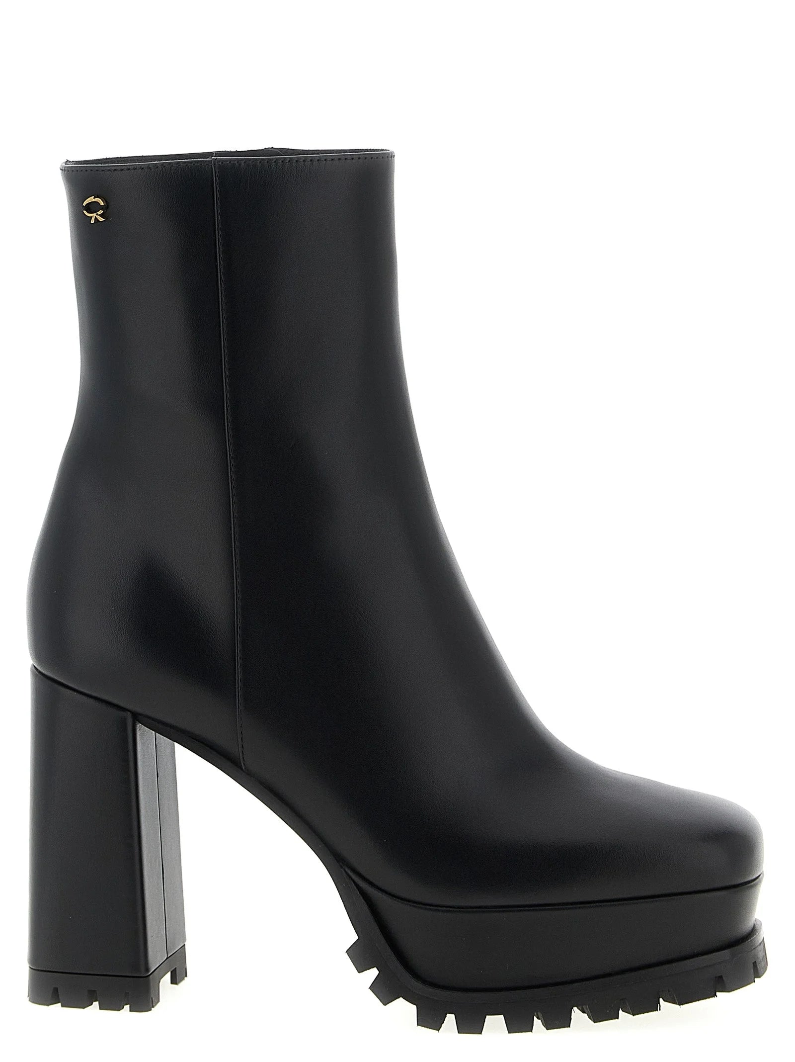 Gianvito Rossi Black Calfskin Ankle Boots