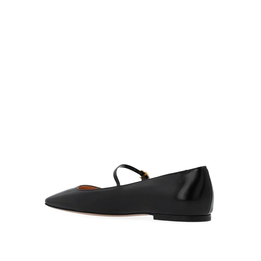 Gianvito Rossi Ballerines noires en veau
