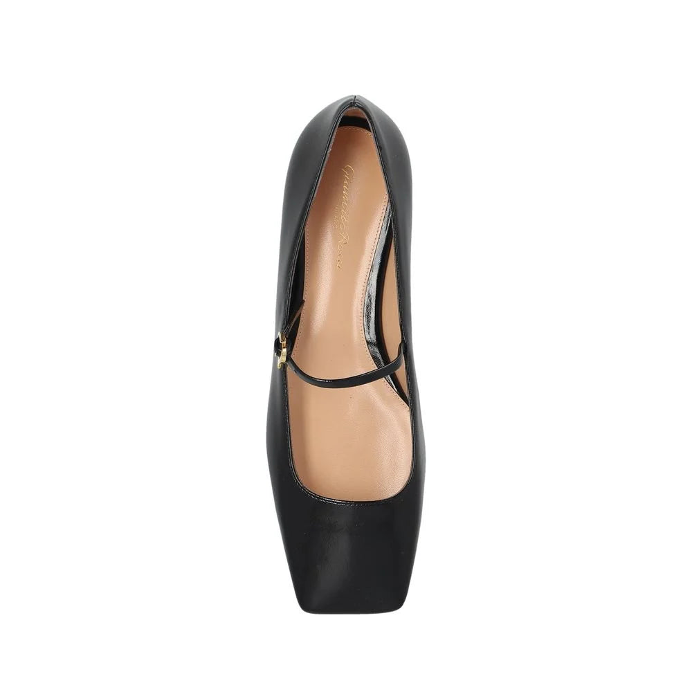 Gianvito Rossi Ballerines noires en veau
