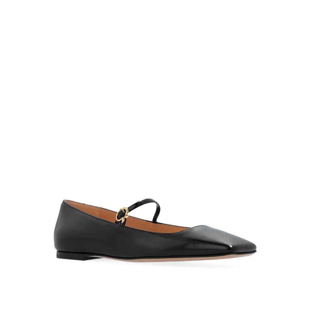 Gianvito Rossi Ballerines noires en veau
