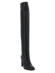 Gianvito Rossi Black Calfskin Over The Knee